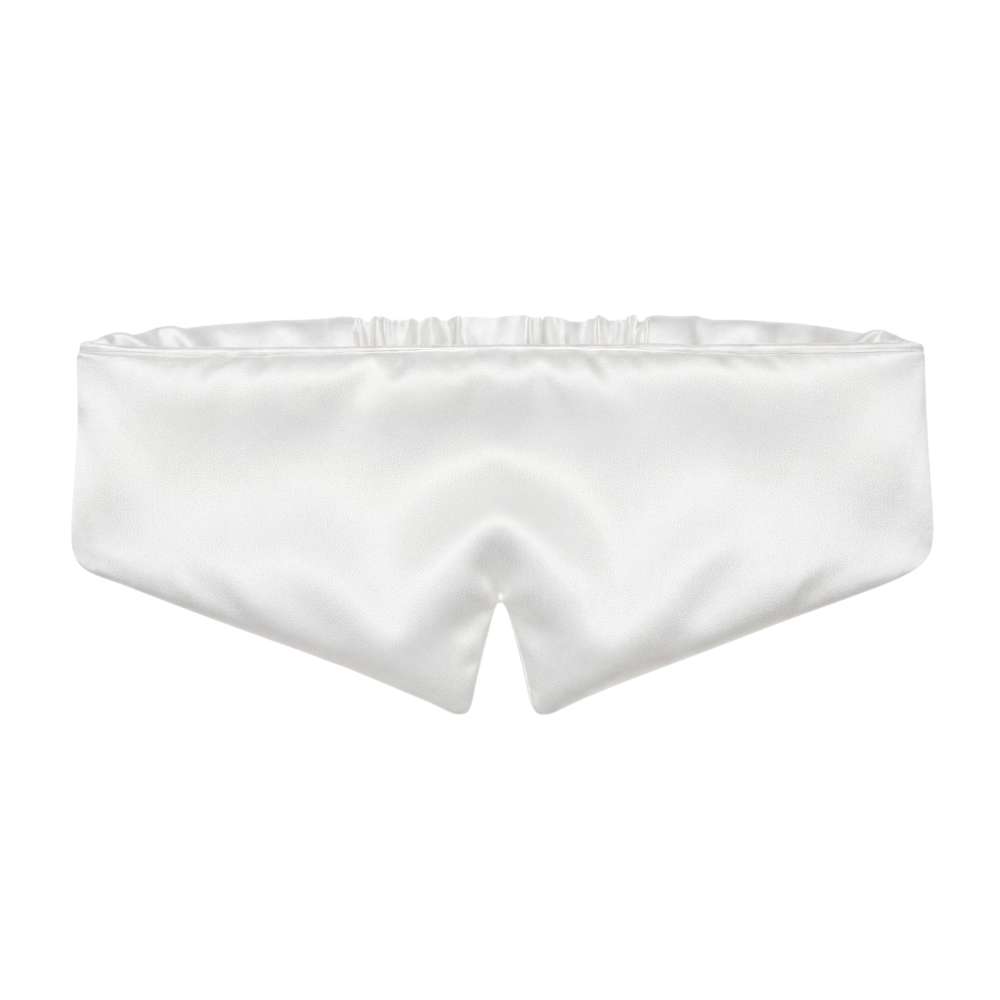 MON MOU Pure Silk³ Mask White - Шовкова маска для сну та відпочинку